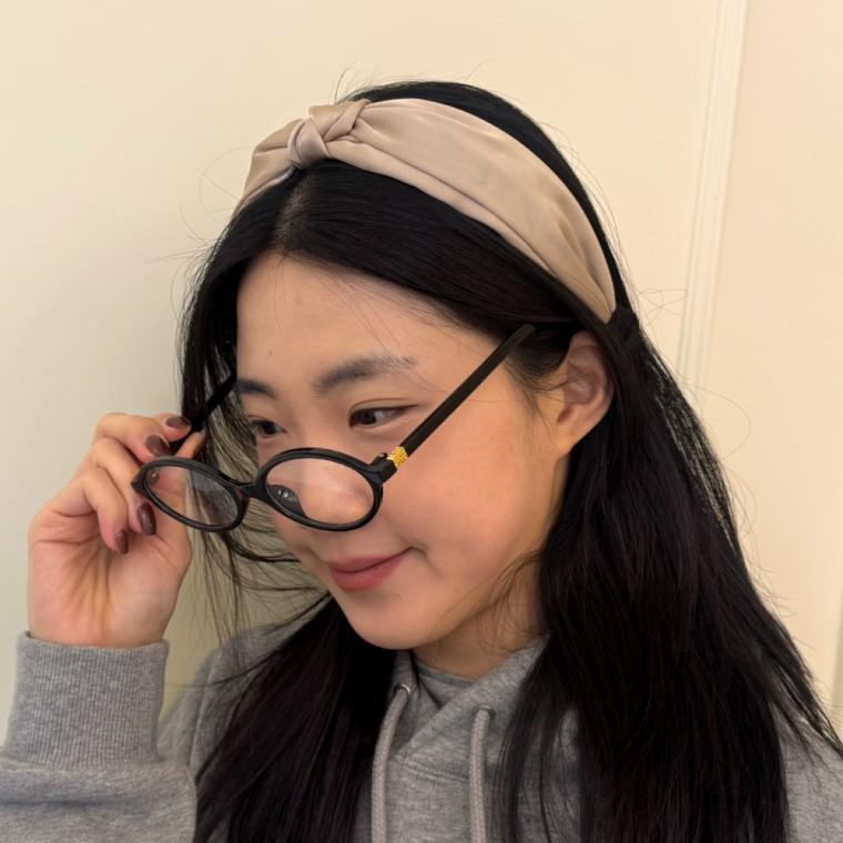 꼬임 와이드 헤어밴드 머리띠 반다나 베이지