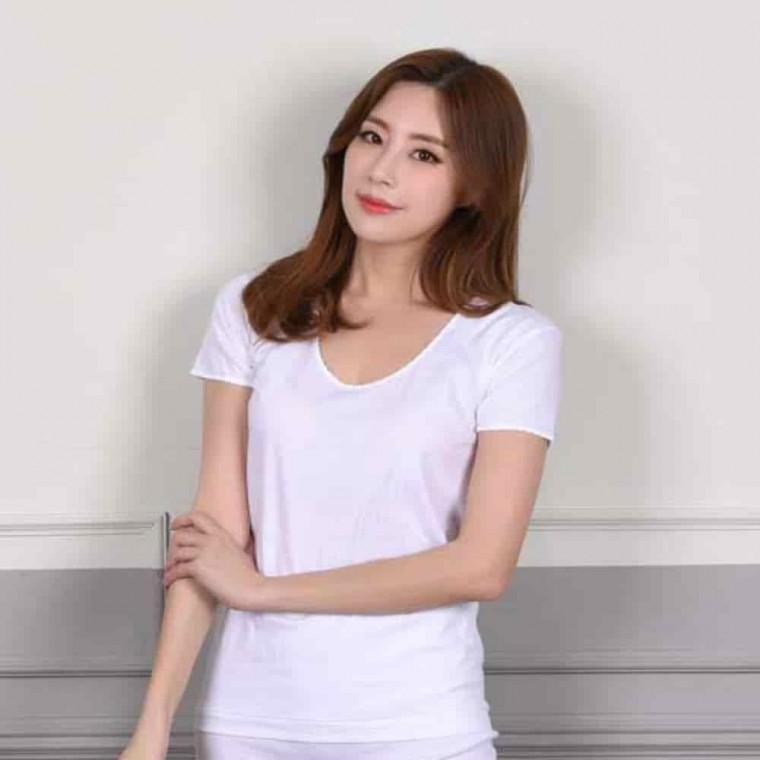 면 백색 여성반팔런닝 여성내복 여성여름런닝 여성메리야스 여성여름런닝속옷