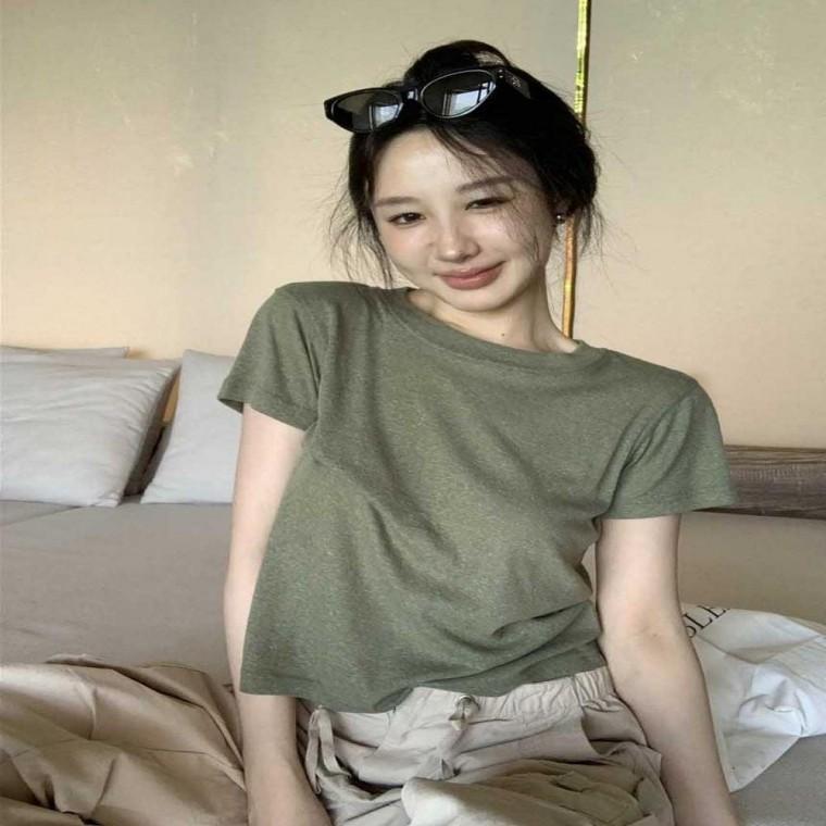 시원한 여름 시스루 티셔츠 여름반팔셔츠 여유핏반팔