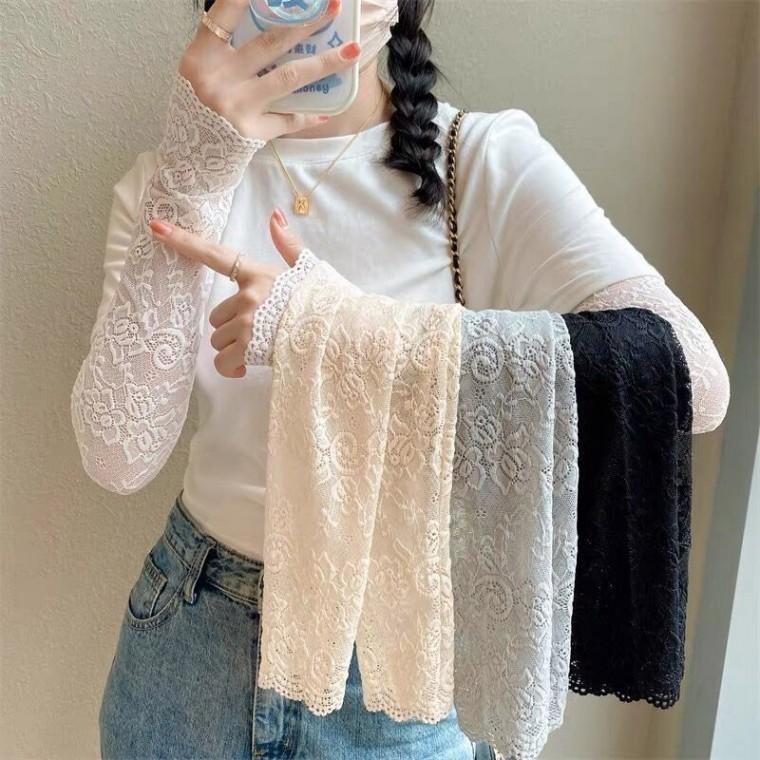 여름 시즌 필수 아이템 가성비 좋은 여성 레이스 팔토시