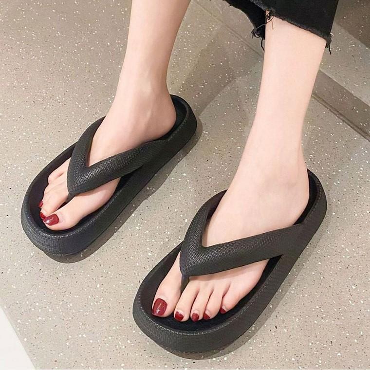 푹신한 2컬러 조리 여성쪼리 쿠션 여름신발 슬리퍼