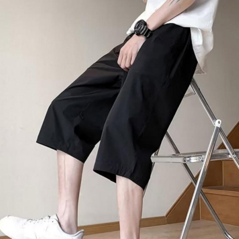 여름 남성 아이스 7부 밴딩 팬츠 쿨링 트레이닝 바지