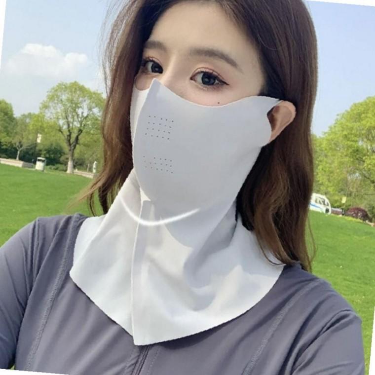 여름용 아이스실키 넥마스크 통기성 페이스 마스크 4컬러