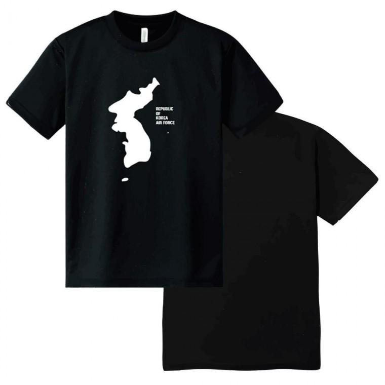 공군 한국 지도 프린팅 쿨링 반팔 티셔츠 ROKA 로카 스타일 여름 데일리