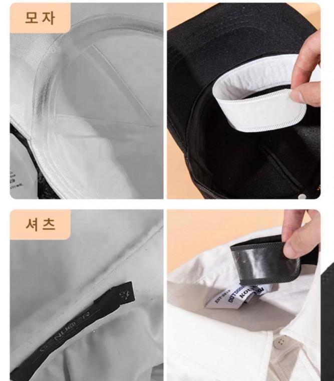 모자 (블랙) 흡수 10P 땀패드 스포츠 자동차 땀 레저 패드 여름