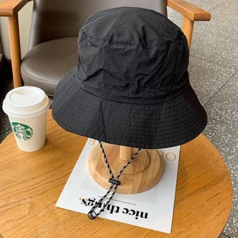 여름 모자 고리달린 접이식 초경량 남성버킷햇 벙거지