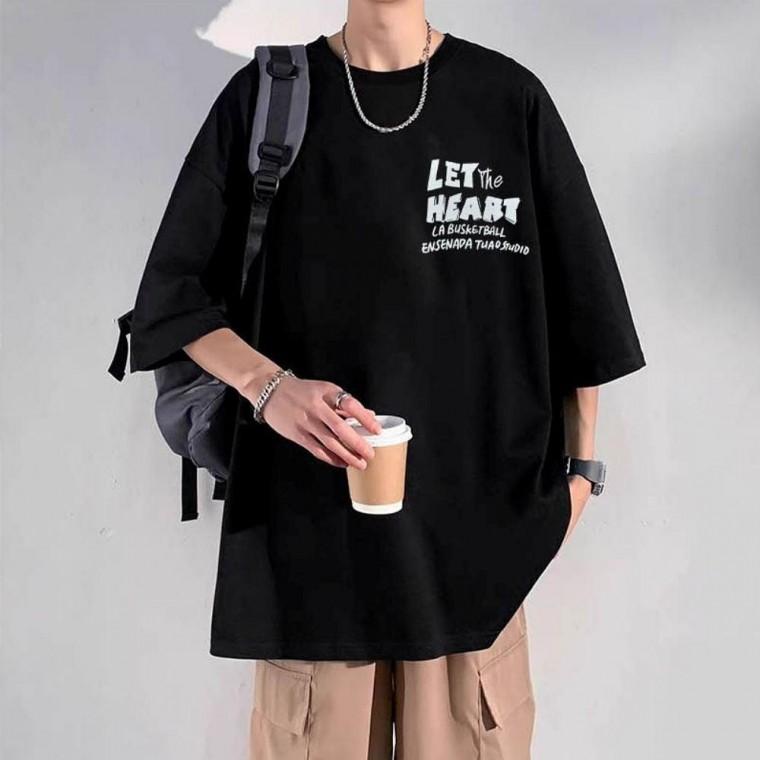 남성 3컬러 캐주얼 데일리 여름 레터링 반팔티셔츠