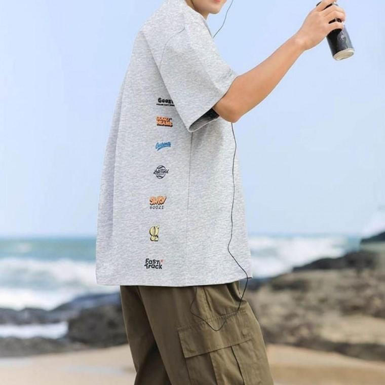 남성 2컬러 여름 베이직핏 라운드넥 반팔티셔츠