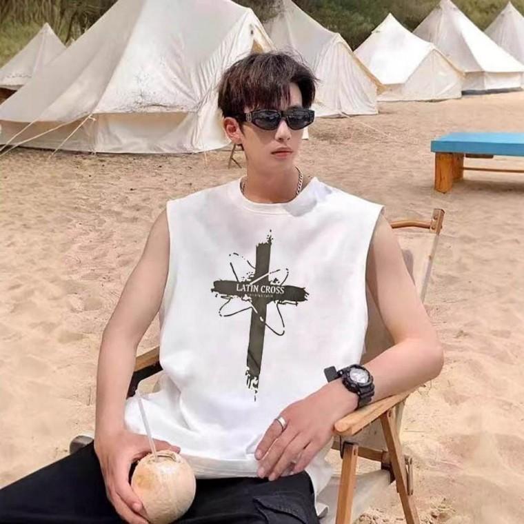 남성 4컬러 기본핏 데일리 여름 민소매티셔츠 나시티