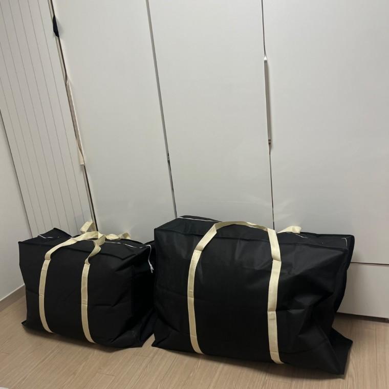 대용량 이불 정리 가방 패브릭 이불 보관 가방 이사짐 수납