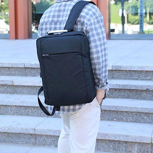 스퀘어 출퇴근 2색 백팩 수납가방 학생가방 노트북