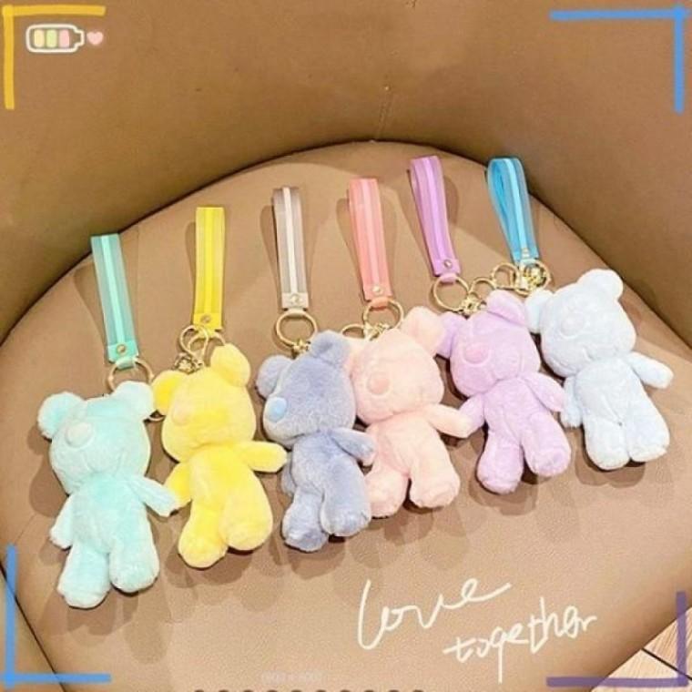 보들보들 베어 봉제 키링 열쇠고리 가방고리 테디