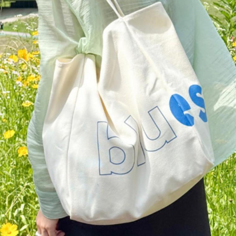 백 캔버스 데일리 숄더 천 빅 에코 가방 쇼퍼