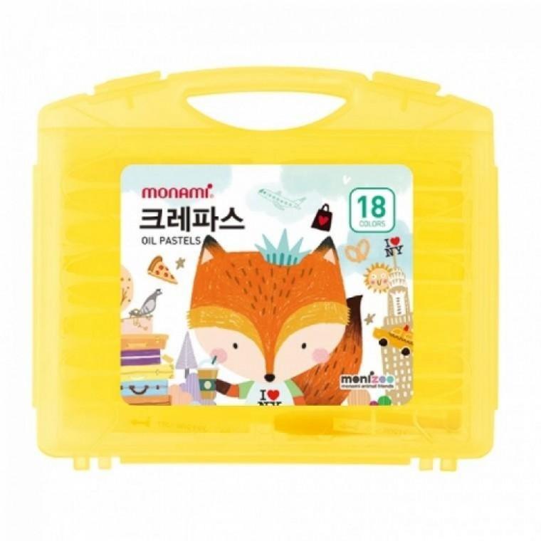 초등학생 어린이 크레용 가방 크레파스 18색 중성 세트