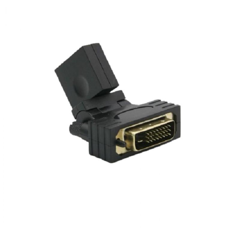 HDMI 젠더 HDMI F DVI M 회전형 변환 케이블