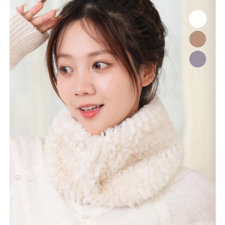 부드러운 엠보싱퍼 도톰 넥워머