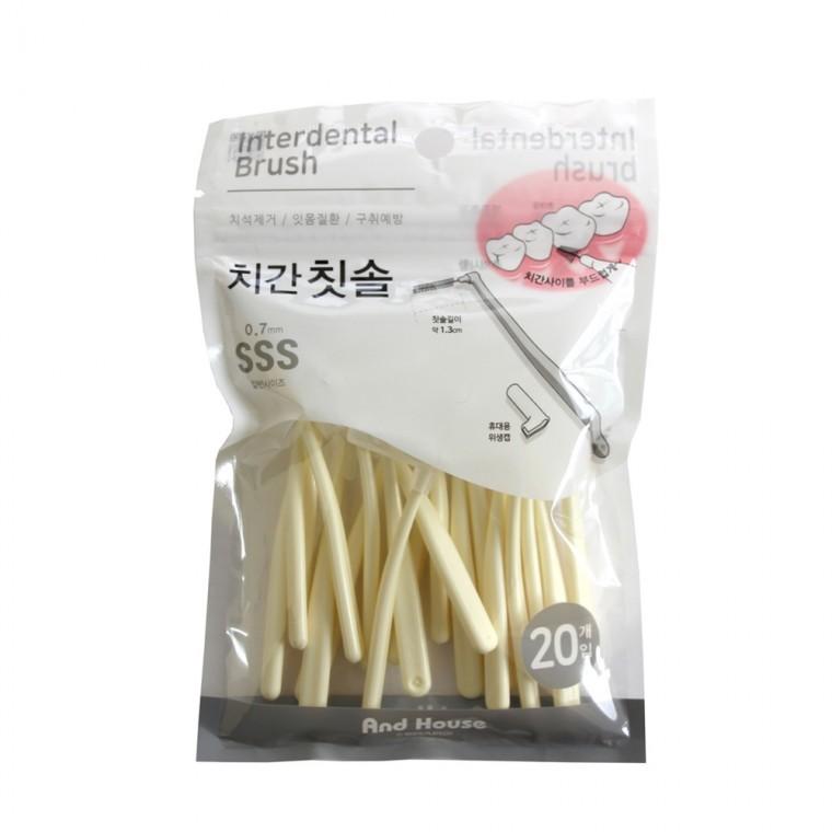 우일 덴탈치간칫솔L형20P 0.7mm -R