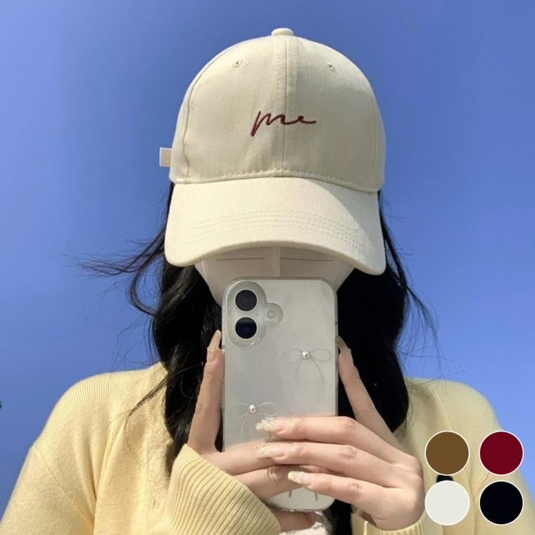깔끔 영문 레터링 면소재 심플 디자인 데일리 남여공용 볼캡 모자