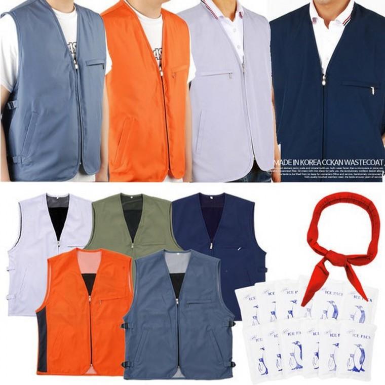 씨씨칸 얼음조끼(A타입) 천 쿨조끼 아이스 여름 작업복 조끼