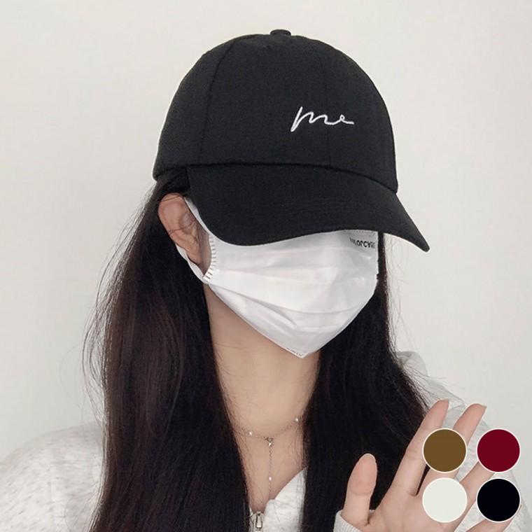 깔끔 디자인 심플 영문 레터링 면소재 데일리 남여공용 볼캡 모자