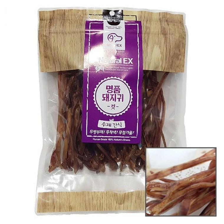수제 1P 개껌 돼지귀 간식 육포 강아지 컷팅 100g