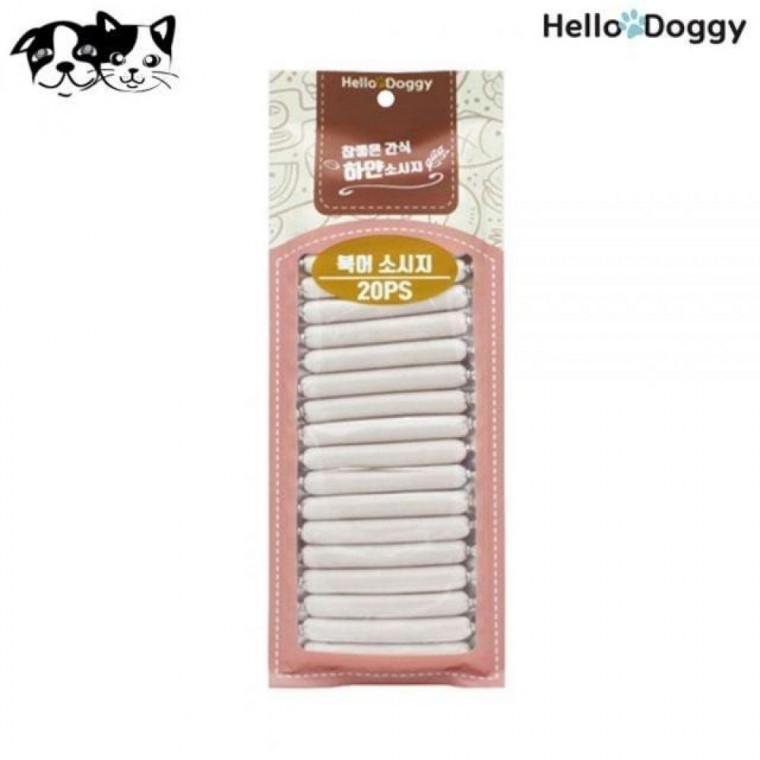 헬로도기 하얀 (북어) 20P (강아지 소시지 참좋은간식