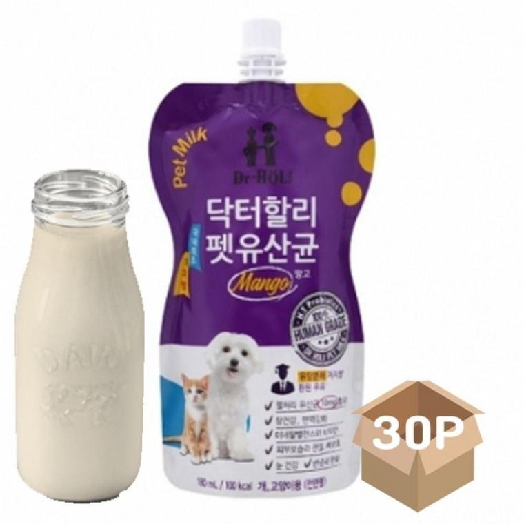 망고 강아지 저지방 락토프리 30P 유산균 우유 200ml