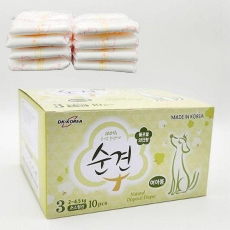 3단계 순면 10매입 1P 매너벨트 암컷 강아지 기저귀