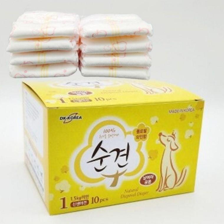 순면 10매입 매너벨트 기저귀 강아지 암컷 1단계 1P