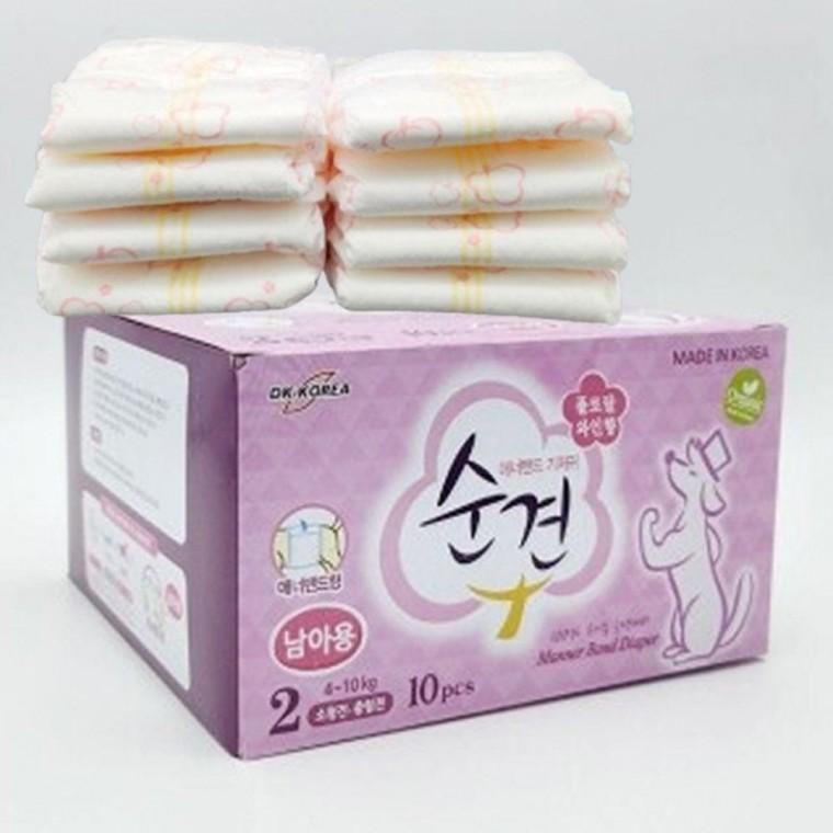 2단계 매너벨트 1P 기저귀 10매입 강아지 수컷 순면