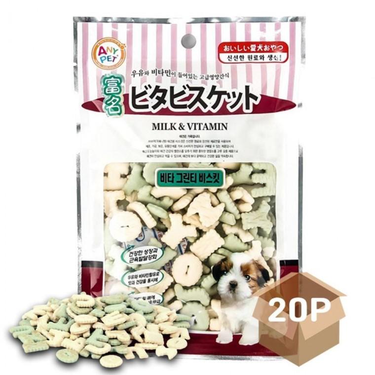 비타민 100g 과자 비스켓 강아지 간식 영양 한입 20P