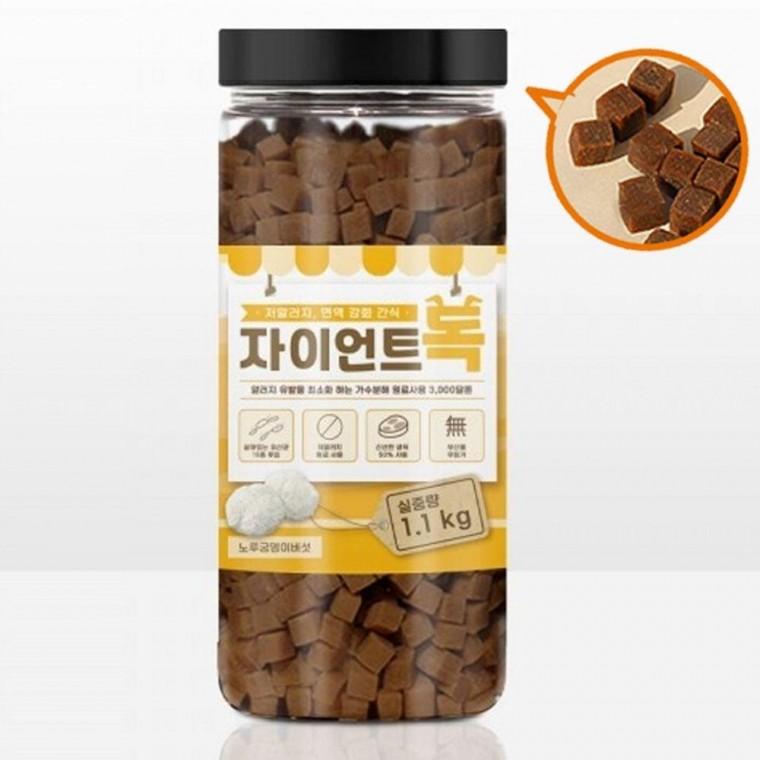 1.1kg 노루궁뎅이버섯 강아지 한입 가수분해 져키 1P