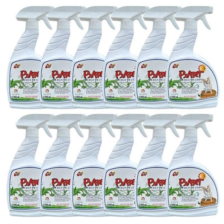 진드기 스프레이 해충 12P 강아지 벼룩 방지 1000ml