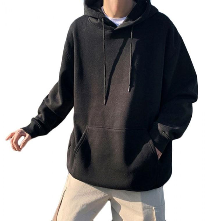 남성 기모 후드티 긴팔 데일리 티셔츠