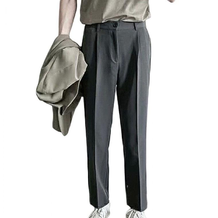 남성 와이드핏 슬랙스 정장 데일리 팬츠