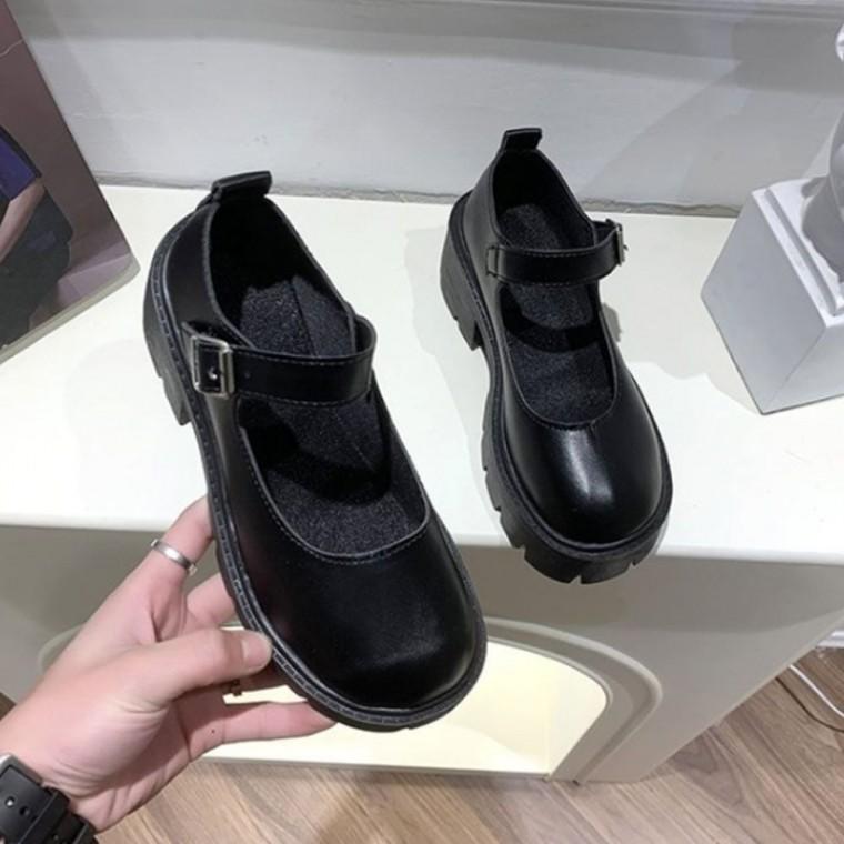 여성 메리제인 펌프스 통굽 구두 신발
