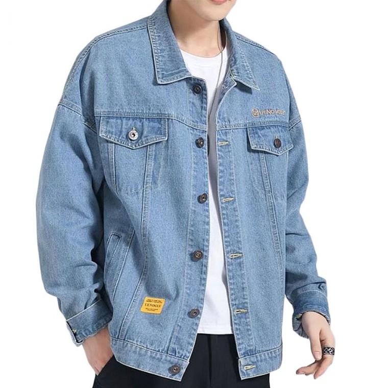 남녀공용 데님 점퍼 아우터 자켓