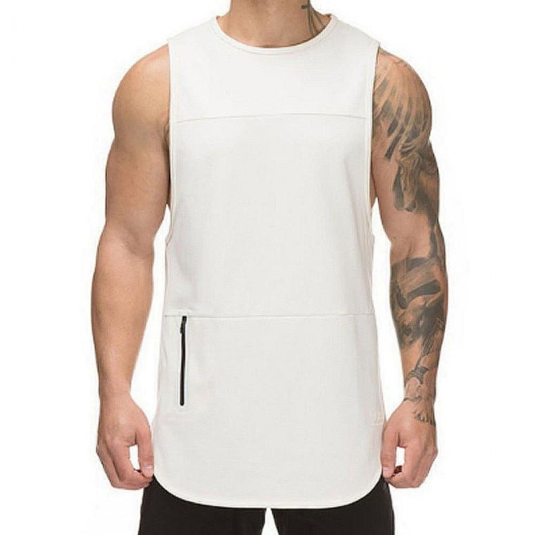 남성 헬스 나시 머슬핏 민소매 티셔츠