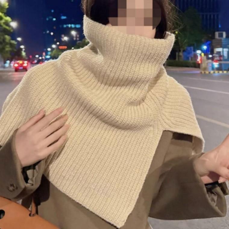 여성 니트 겨울 넥워머 머풀러 풀오버 터틀넥 목토시 간절기 방한 보온