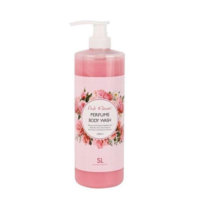 설려 바디워시 퍼품 핑크 플라워 샤워 바디 클렌져 1000ml