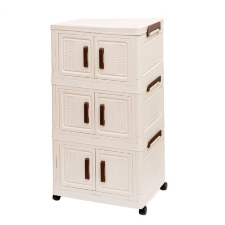 접이식 수납박스 서랍장 폴딩박스 45cm 3단