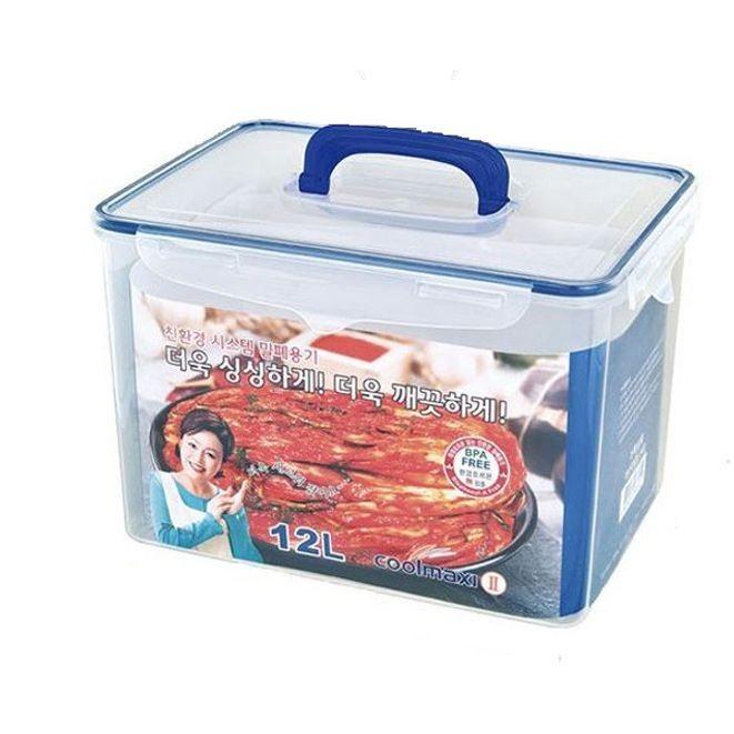 쿨맥시 밀폐용기 김치통 정리 반찬통 사각 54호 12.0L