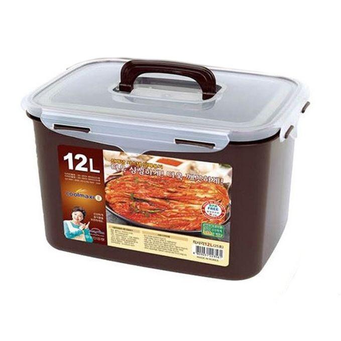 쿨맥시 밀폐용기 김치통 정리 반찬통 사각 25호 12.0L