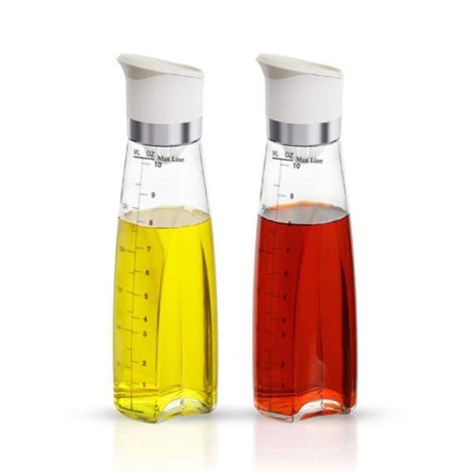 유리 오일병 들기름 참기름병 시럽병 소스병 320ml 화이트 2개입