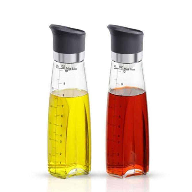 유리 오일병 들기름 참기름병 시럽병 소스병 320ml 블랙 2개입