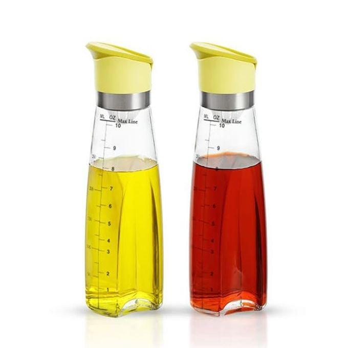 유리 오일병 들기름 참기름병 시럽병 소스병 320ml 옐로우 2개입