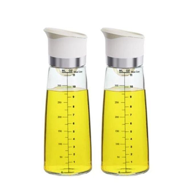 유리 오일병 들기름 참기름병 시럽병 소스병 340ml 화이트 2개입