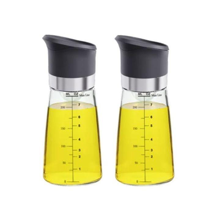 유리 오일병 들기름 참기름병 시럽병 소스병 230ml 블랙 2개입