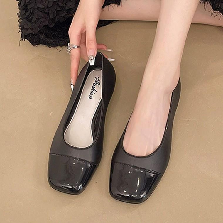에나멜 단화 여성 포멀 오피스 슈즈
