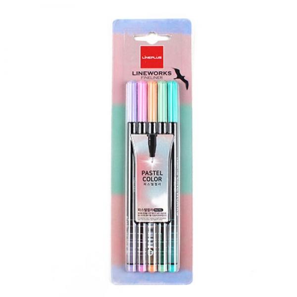 434C] 2000 라인웍스 화인라이너 파스텔 5P (12개세트)